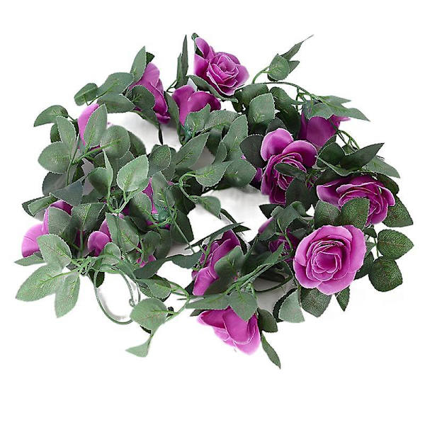 Simulering av druvblad Rotting Vine Grön växt Takdekoration Grönt blad Rose Vine Leaf Creeper Murgröna 16 rose purple