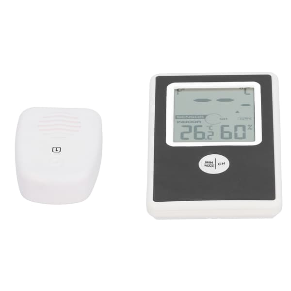 Elektronisk Termohygrometer Digitalt Hygrometer Termometer for Innendørs og Utendørs Hjem