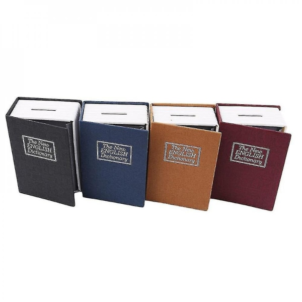 Creative Dictionary Book Money Boxes Piggy Bank With Lock Hidden Secret Security Safe Lock Cash Coin Storage Box Deposit Box yellow