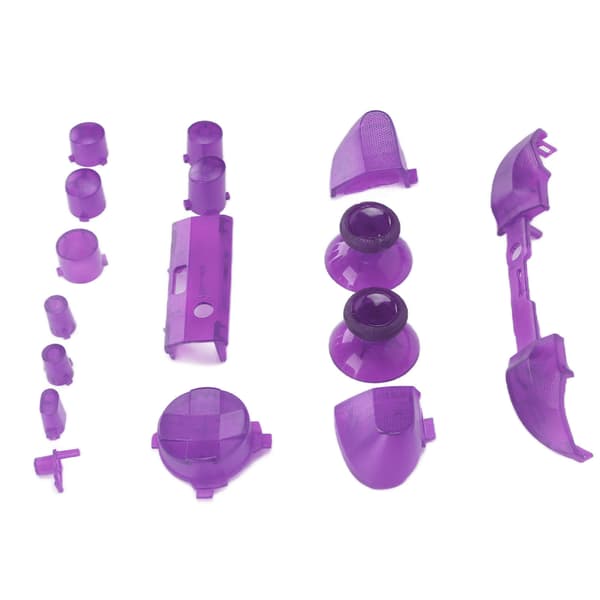 Full Buttons Mod Kits Trigger Full Trigger Module Set for XBOX Series X for XBOX Series S Controller Gjennomsiktig Lilla