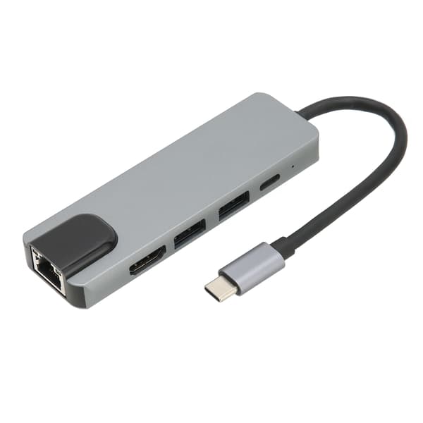 USB C Hub 5 in 1 USB3.0 87W PD Pikalataus Gigabit Ethernet USB C - High Definition Multimedia Interface USB C -sovitin