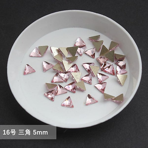 Tukku Vaaleanpunainen Multi Style Tasainen Selkä Kynsi Strassikivi Erikoismuotoiset kristallit Nail Art Stones 3D Henkilökohtainen koristelu 16-100pcs