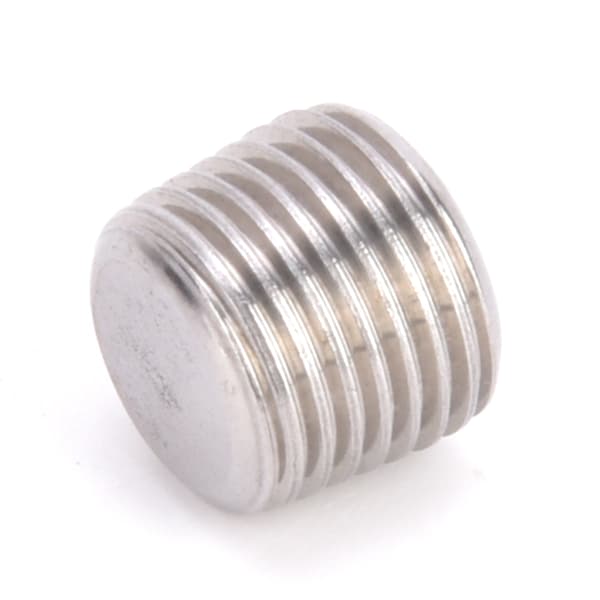 10 stk. 304 rustfritt stål rørfittingsplugg Hode Hann-gjenge BSPP Hex Plugg Hode 3/8in