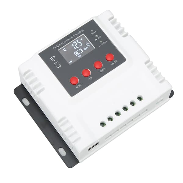 12V 24V 48V Solarladdningsregulator 20A LCD-display Överladdningsskydd Batteriregulator