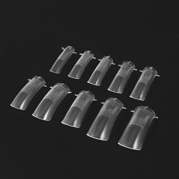 100 st/ask Quick Mold Tips Nagel UV-förlängning DIY Transparent