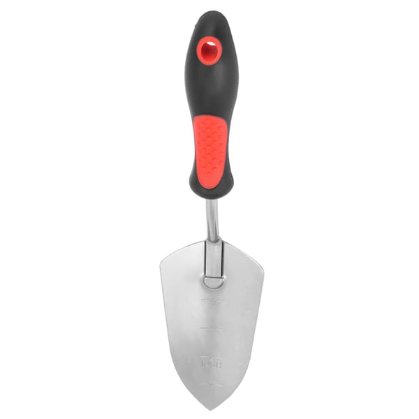 Trädgårdsspade för grävning och plantering, förkromad, trädgårdstillbehör 340 mm