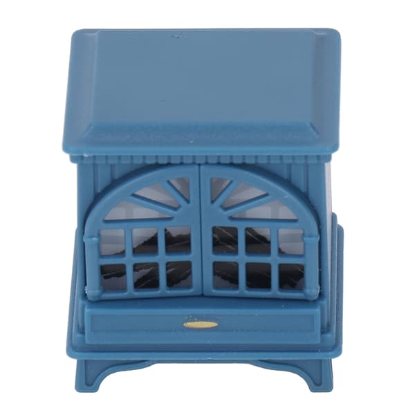 1:12 Dockskåp Eldstad Plast Miniatyr Eldstad Dockskåp Mini Möbler Dekoration Tillbehör Royalblue