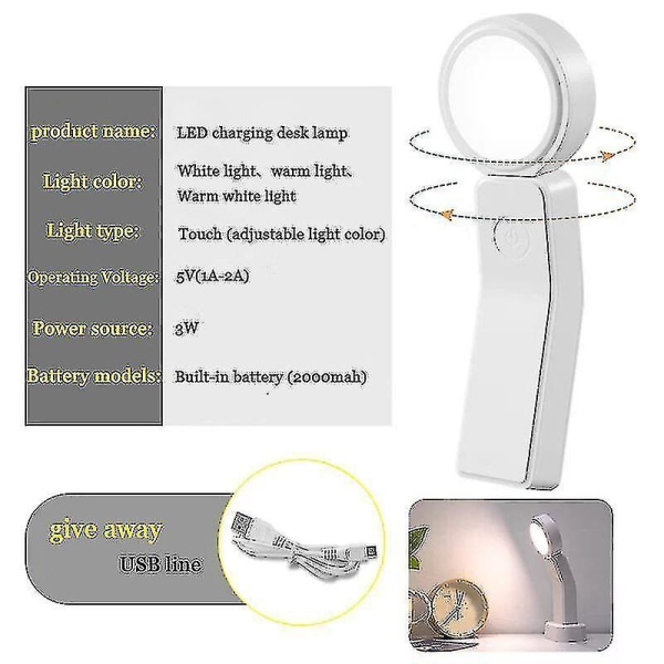 Hmwy-motion Sensor Lampe Trådløst nattlys Led-deteksjonslampe Gratis installasjon Bordlys