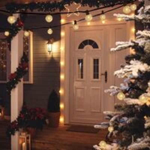 Utomhus Fairy Lights 7,6m G40 med E12 25+1 LED-lampor Vattentät