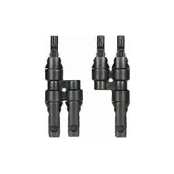 MC4-kontakter ansluts till 1 par solpaneladaptrar, 2PCS-MC4 solcellskontakt