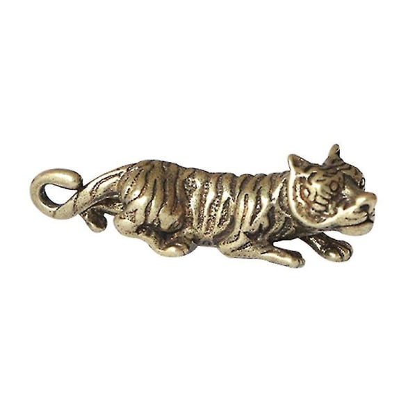 Retro tigerfigur godt utskåret messing Lucky Meaning Desktop statuer for gaver