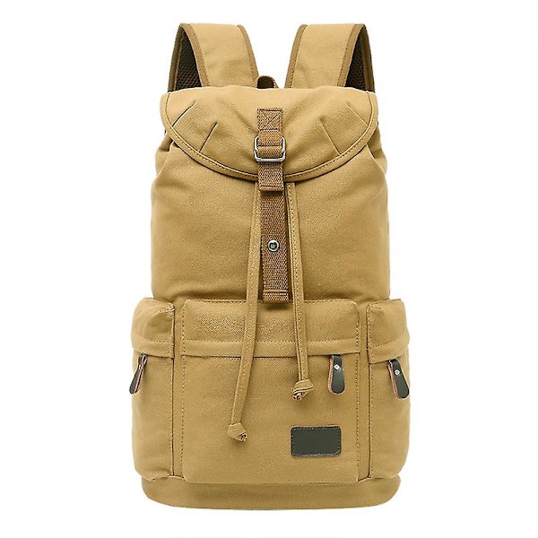 Lærredsrygsæk Mænd Rygsække Stor Mandlige Mochilas Casual Skoletaske Til Teenagere Drenge Højkvalitets Mænd Rygsæk Rygsæk Black
