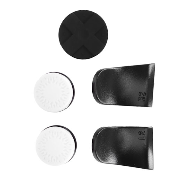 PS5 Controller Thumb Stick Grip Cover med L2 R2 Trigger Extender - Blanc