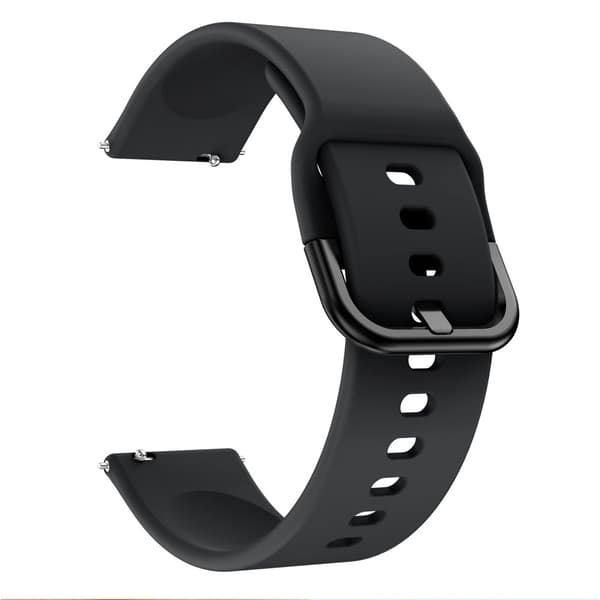 【BQ】Silikone Armbånd Fitbit Versa/Versa 2 - Sort Black Svart