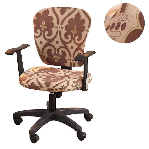 Split Elastic Chair Cover-barock