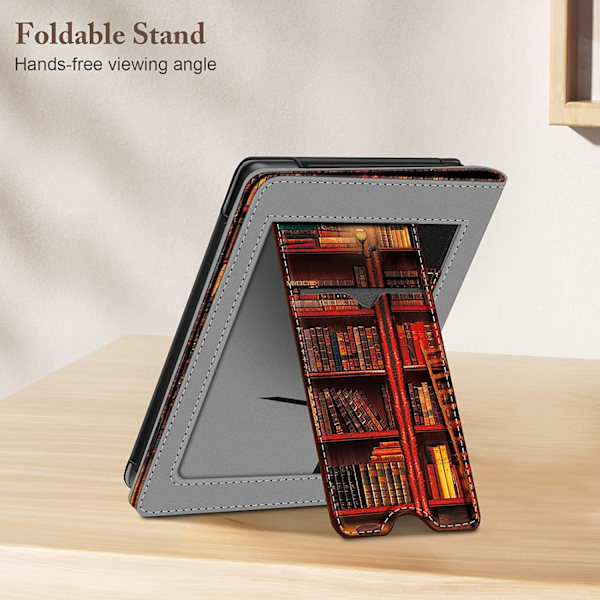 Case kompatibelt med Kobo Clara 2E 2022 6- case med handledsrem, bibliotek