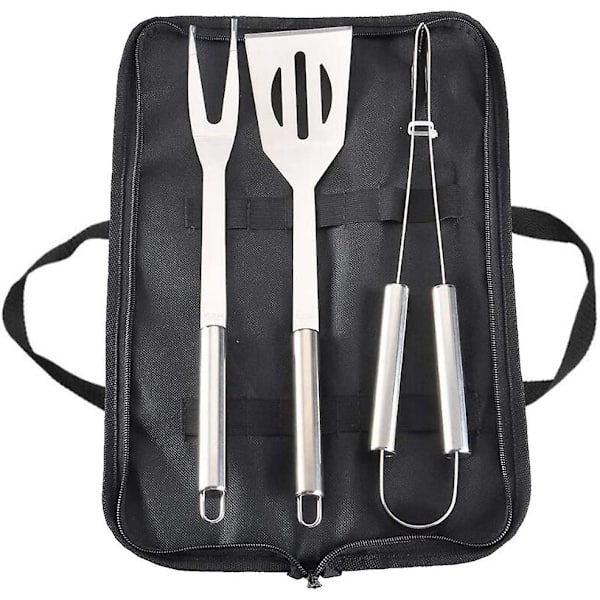 Set, grillityökalusarja, ruostumattomasta teräksestä valmistettu ruoanlaittotarvikesarja