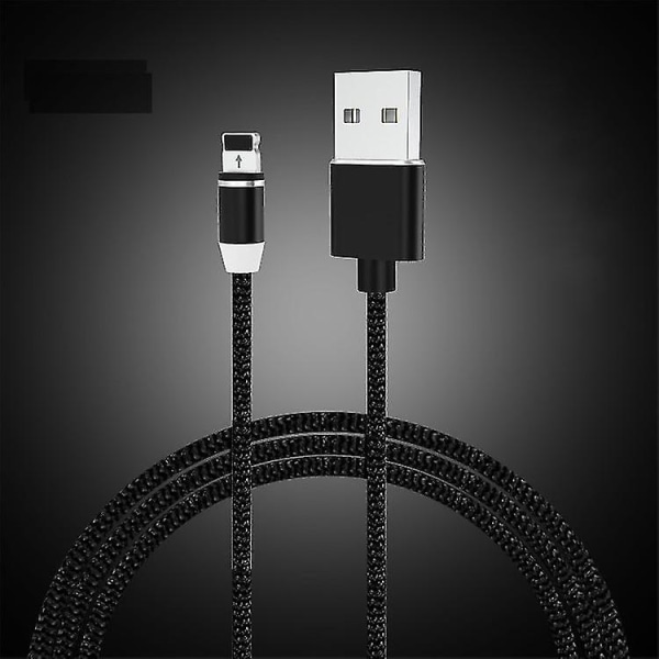 Tyypin C magneettinen USB latauskaapeli musta Black