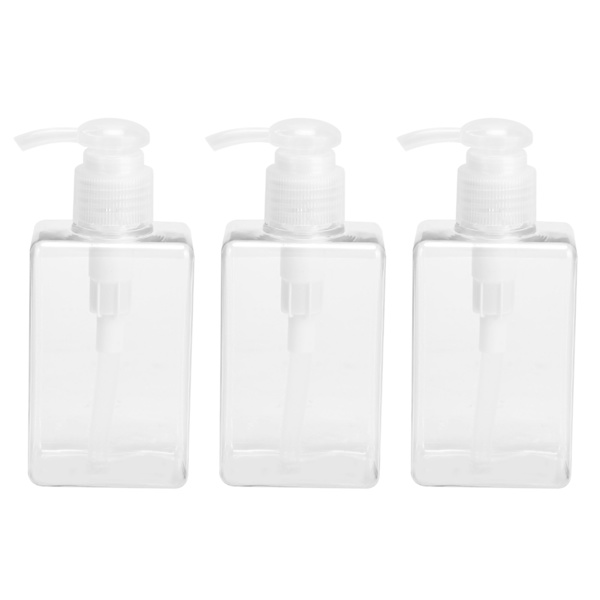 3PCS 150ml Pumpflaskor Tomma Flytande Handtvålbehållare Plastpressflaskor för Kök Badrum