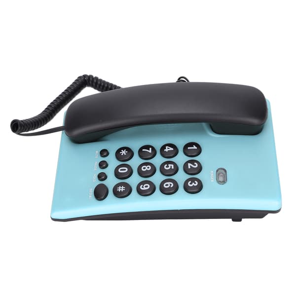 Multifunktionel fastnettelefon til kontor- og hotelbrug (blå)