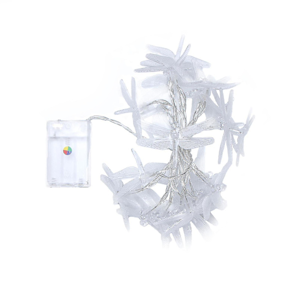 Batteridrivna Dragonfly String Lights 20 LEDs Vattentät Belysning Trädgårdsdekor