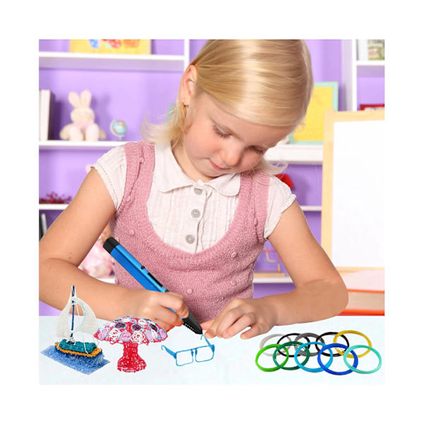 3D Pen Filament Refills - 3D Pen/3D Printer Filament, 1,75 mm filamentpakke med 30 stk.