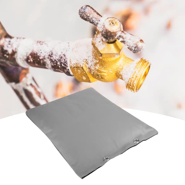 Utomhus Vinter Rörisolering Skydd Frostskydd Vattentät Grå