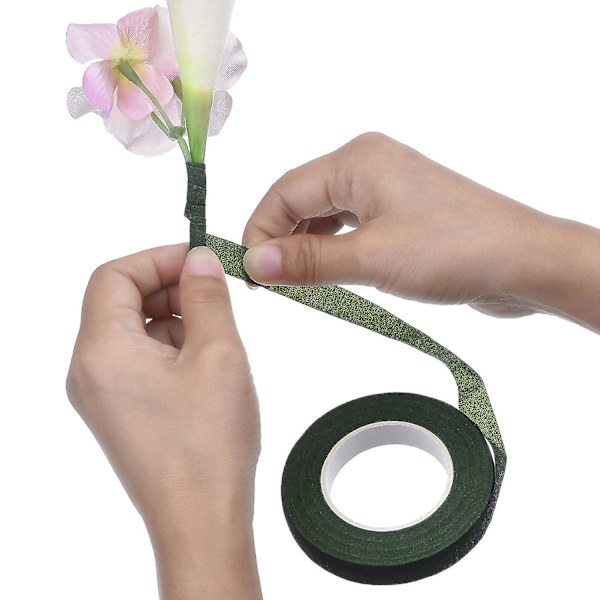 Verktygssats för blomsterarrangemang, blomtejp, stamlindning 1/2 tum gånger 30 yards, 22 gauge grön paddeltråd och 4 1/2 tums trådskärare