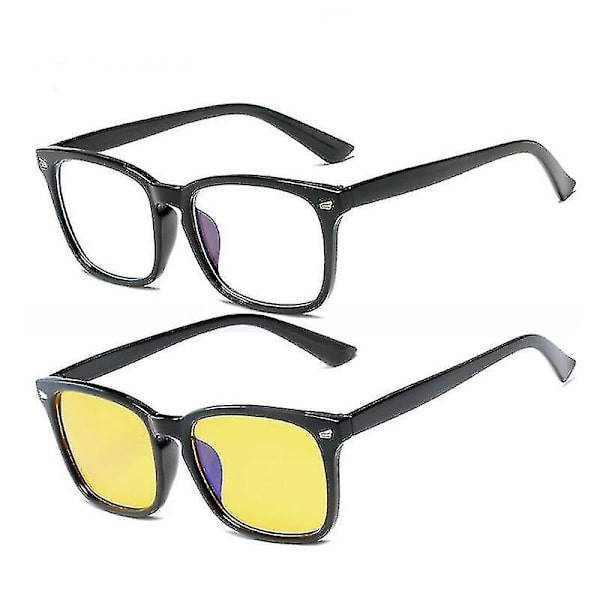 Anti Blue Light Computer Eye Glasses Frame Ink Yellow