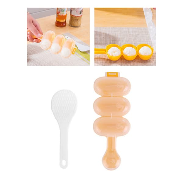 Risbollsform för barn, Shaker DIY Lunch Risboll Shaker Köksredskap Matdekorationsform