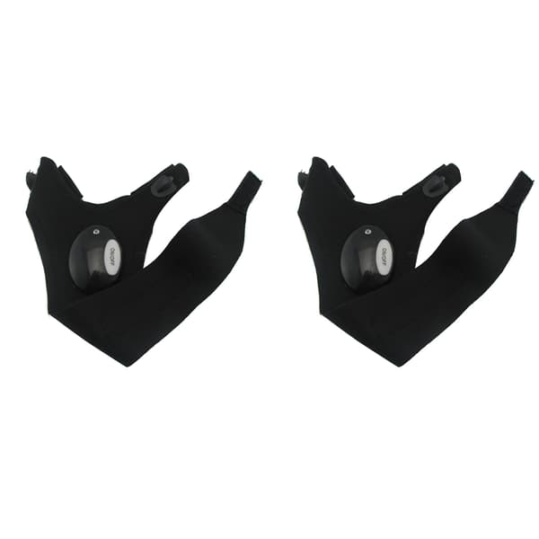LED Fingerløse Handsker Polyester Holdbar Natfiskeri Campinglys