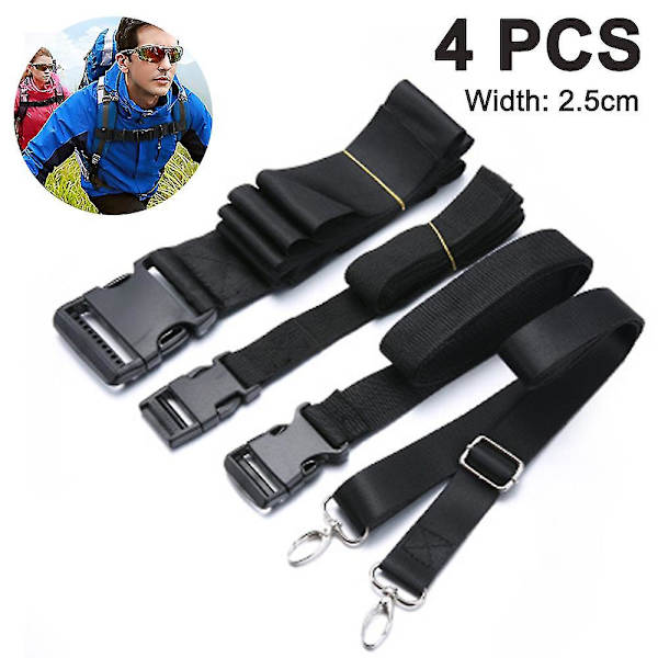 Sternum Strap Ryggsäck, justerbar bröstrem med nödsignal