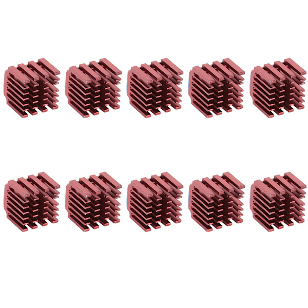 10 stk. køleplade til stepmotordriver til 3D-printer TMC2100 TMC2208 stepdrev
