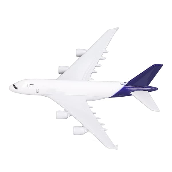 Legeringsflymodel Høj Simulation Fly Dekorationssamling Model med Baseholder