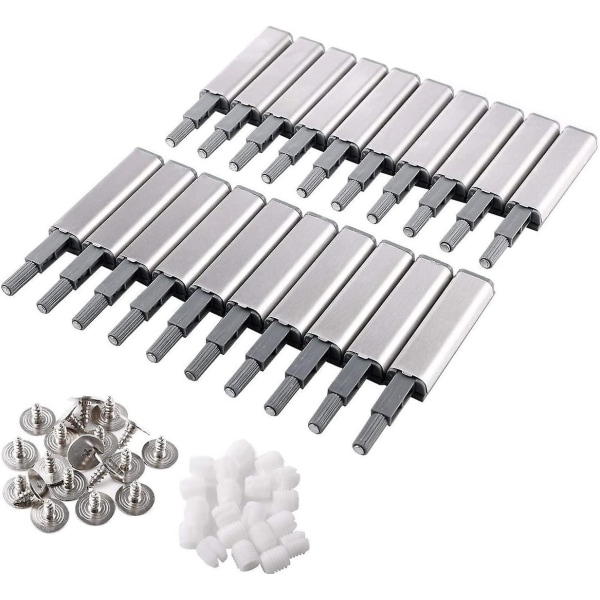 ny stil Set Of 10 Opening Systems With Push Button - For Door, Cabinet, Drawer