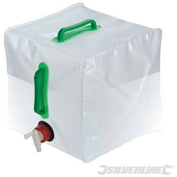 20L Fleksibel Jerrycan Ultra-resistent PVC - To robuste håndtag - Let at bære - Ideel til camping