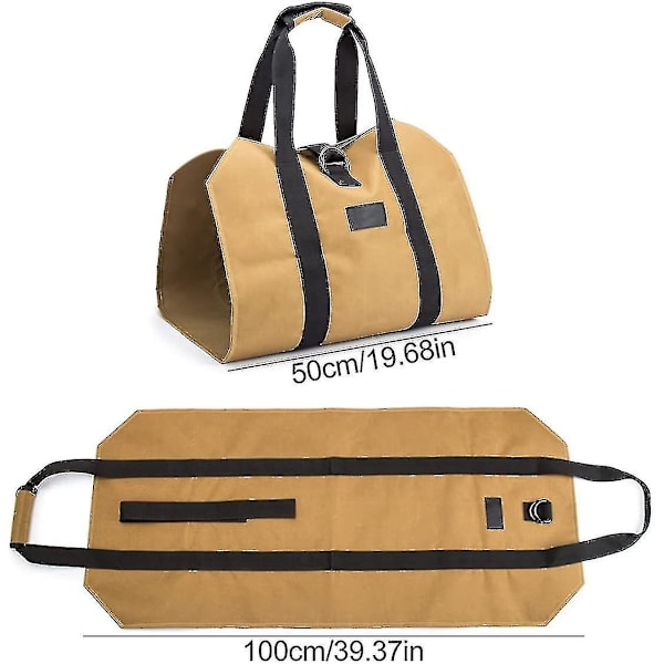 Log Carrier Bag Heavy Duty vandafvisende brænde Log Tote Bag Carrier