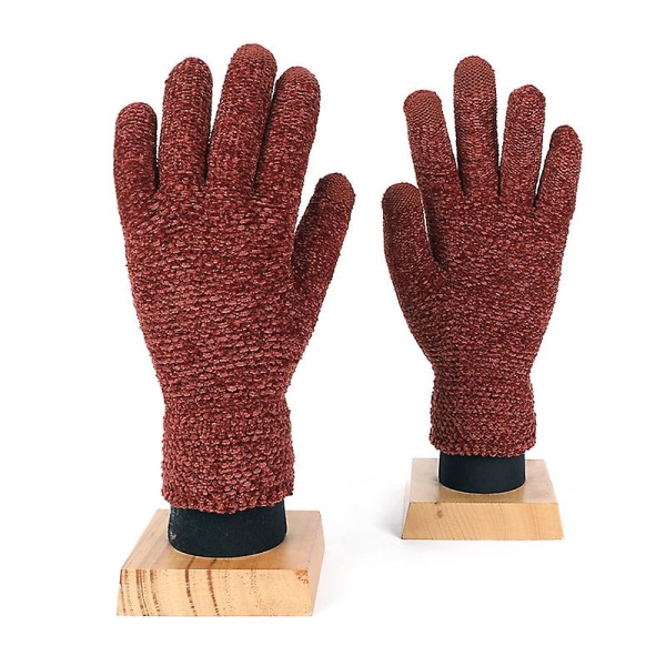 Strikkede hansker "berøringsskjermhansker for damer, varme strikkehansker" (2 par) color 2