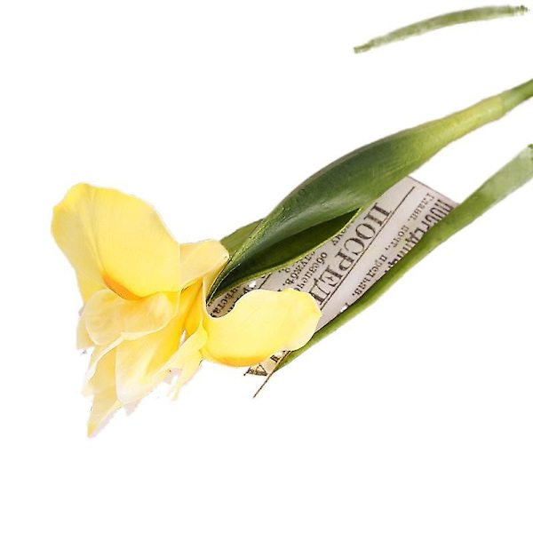 Imitasjon blomst irske ornamenter Pu Feel irsk iris kunstig falsk blomst bryllup dekorasjon blomst hjem yellow