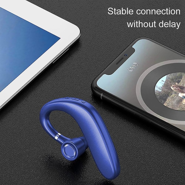 Bluetooth-hodesett, trådløs Bluetooth-øretelefon stilig blå
