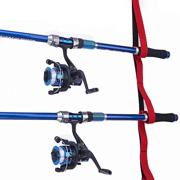 Takstang Stativ Oppbevaring Snellefiske 6-stang fiskestang Vis Stang Stang Overhead Veggfeste Holdere Fiskeutstyr