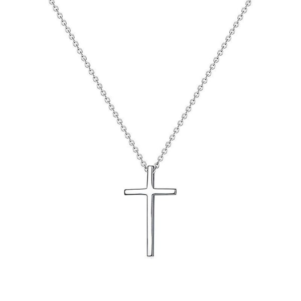 925 Sterling Silver Small Cross Halsband Design Sense