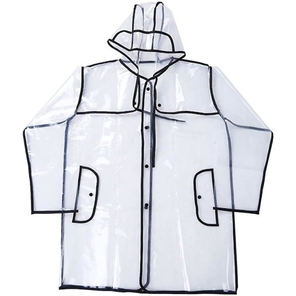 Letvægts vandtæt regnjakke Outwear Rejseregntøj med hætte til voksne