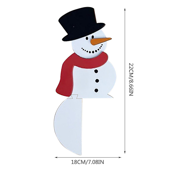 Xmas dörr hörn prydnad Santa Snowman Christmas Hat Design för vardagsrummet läsrum D