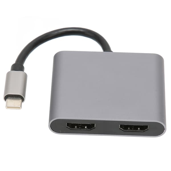 USB-C - Dual HDMI -sovitin 4-in-1 4K 5 Gbps 60W latausasema OS X:lle
