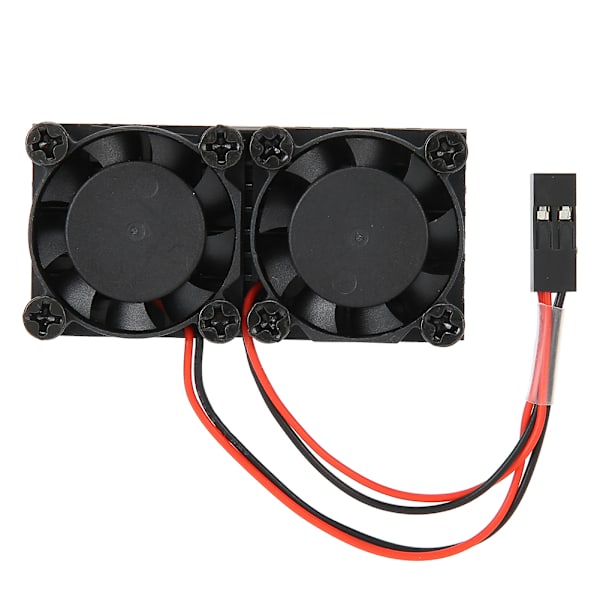 Raspberry Pi 4B Køleblæser med dobbelt kølefinnemoduler - 1200MHz 5V