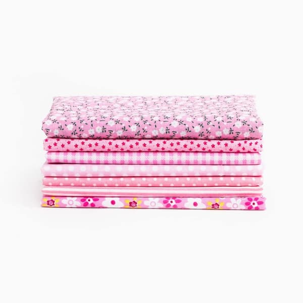 7 st Blandade Fat Quarter-tygbitar Quilt Bomullstyg Sömnad DIY-set