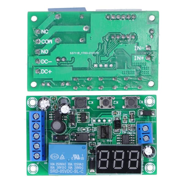 DC Strømdeteksjonsmodul Relébryter Sensor Digital Skjerm Motorkontroller 12V