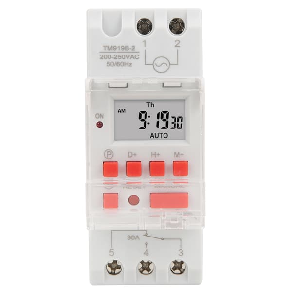 TM919B-2 200-250V AC 30A LCD 7 Dager Programmerbare Digitale Timerbrytere