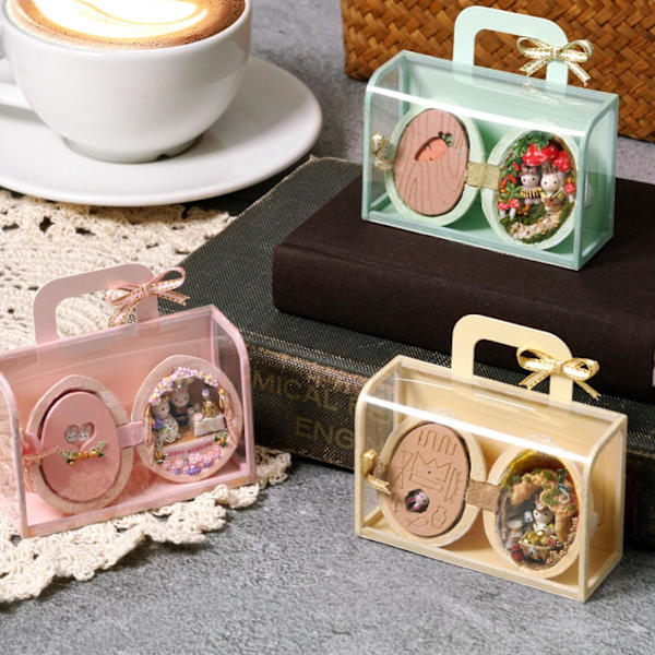Seed House ,micro Walnut World barns kreativa handgjorda DIY House Model A